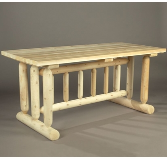 68" Cedar Log Style Tressle Dining Table Questions & Answers