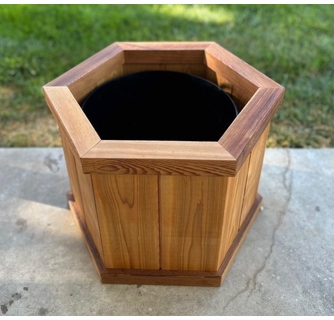 The Heritage Octagon Red Cedar Bottomless Planter when you say it is bottomless what do you mean?